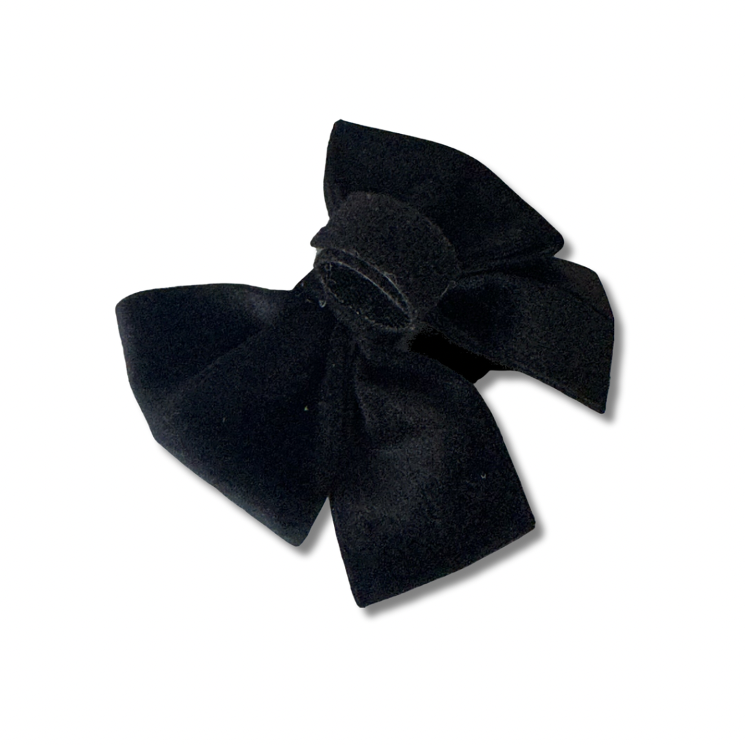 Velvet Sailor Bow - Black