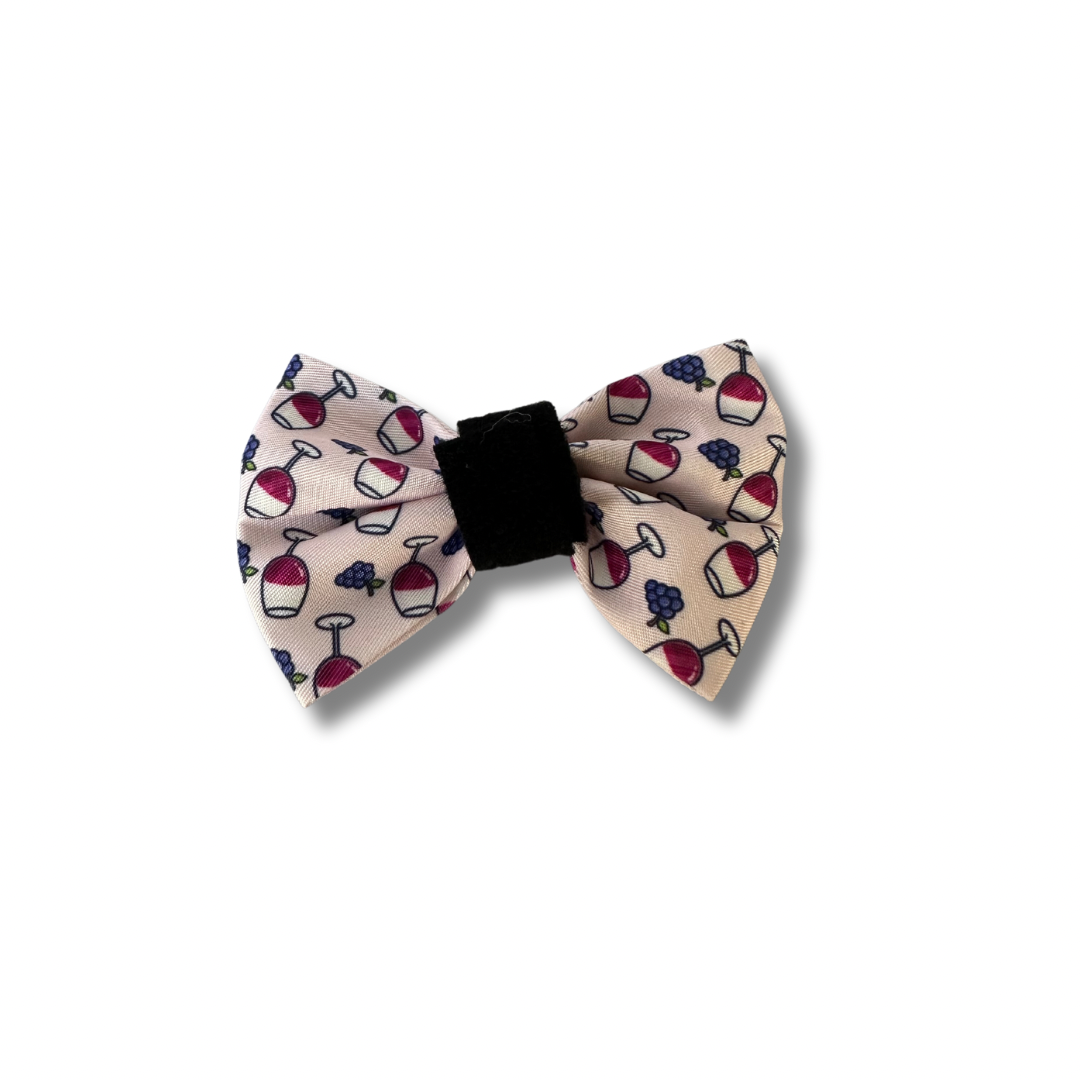 Pawty Red Wine Bow Tie