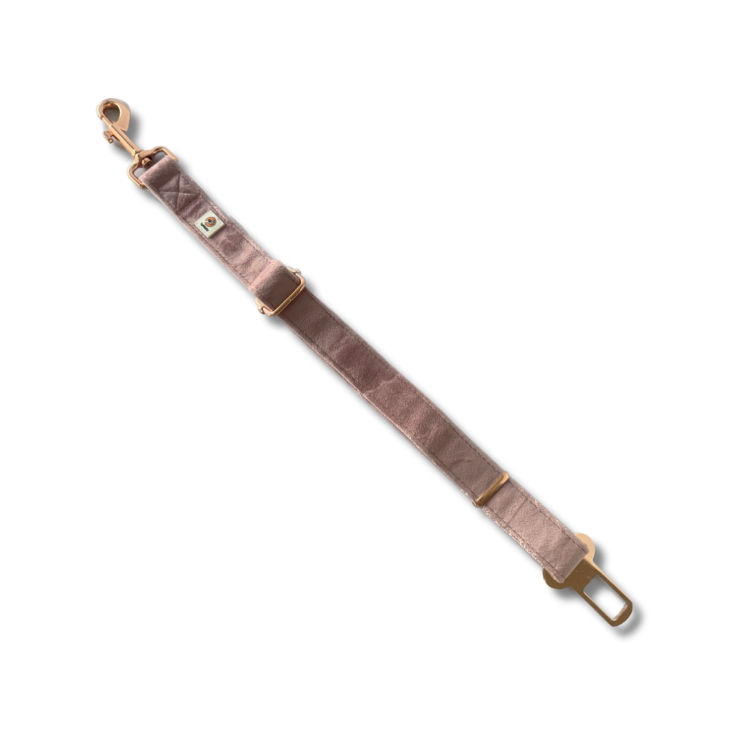 Velvet Seat Belt Restraint - Pink