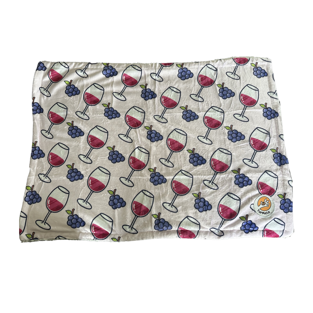 Pawty Red Wine Blanket