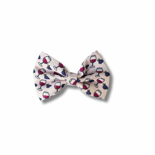 Pawty Red Wine Bow Tie